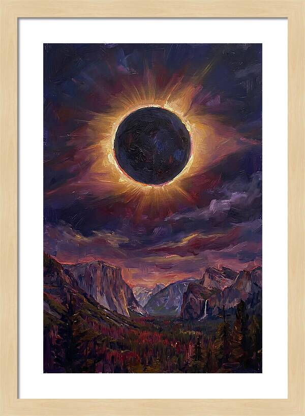 Eclipse Over Majestic Mountains