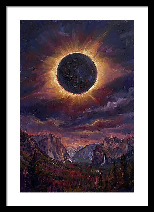 Eclipse Over Majestic Mountains