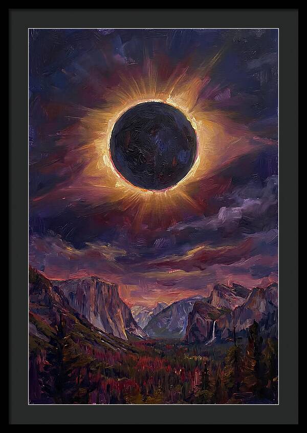 Eclipse Over Majestic Mountains