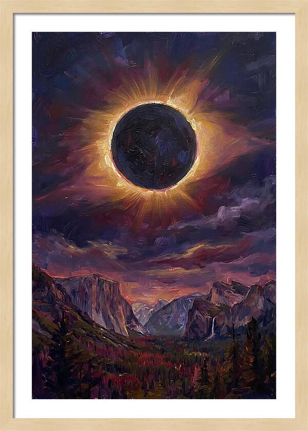 Eclipse Over Majestic Mountains
