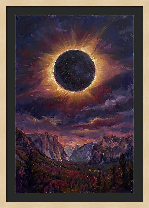 Eclipse Over Majestic Mountains