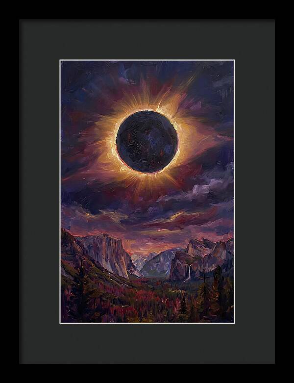 Eclipse Over Majestic Mountains