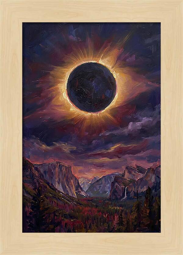 Eclipse Over Majestic Mountains