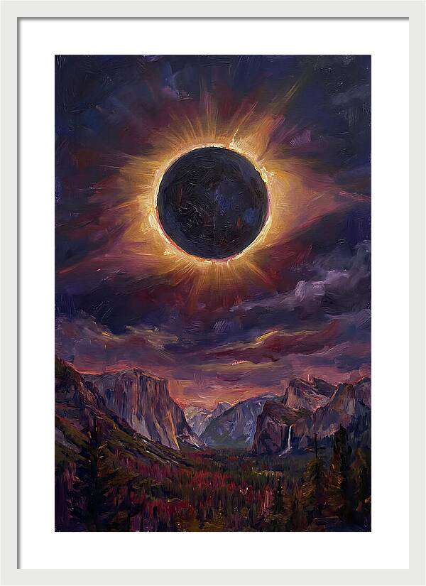 Eclipse Over Majestic Mountains
