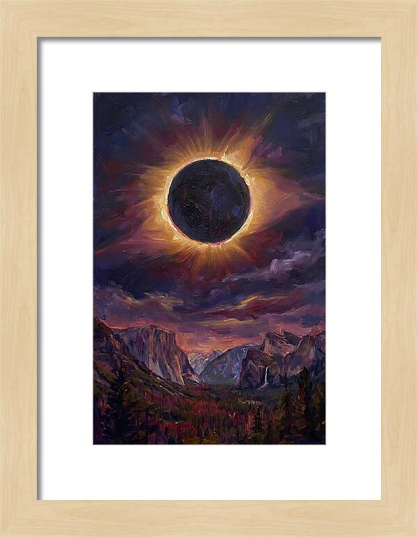 Eclipse Over Majestic Mountains