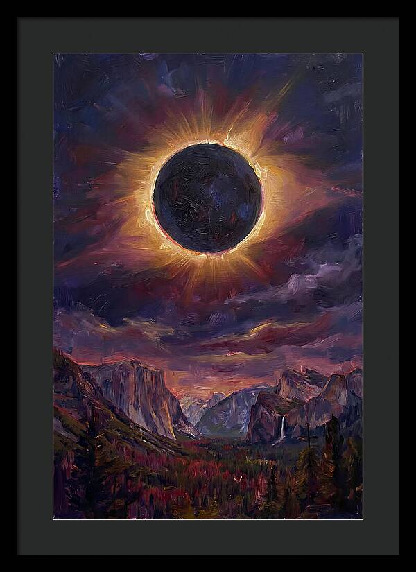 Eclipse Over Majestic Mountains