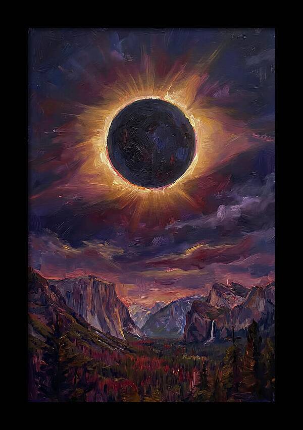 Eclipse Over Majestic Mountains