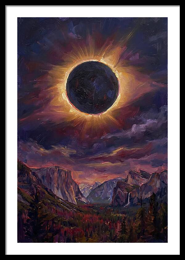 Eclipse Over Majestic Mountains
