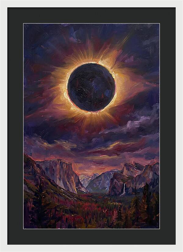 Eclipse Over Majestic Mountains