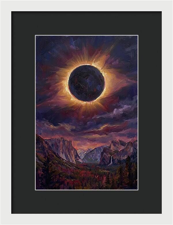 Eclipse Over Majestic Mountains