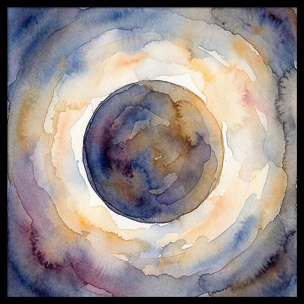 Eclipse Watercolor Dream