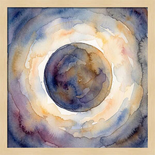Eclipse Watercolor Dream