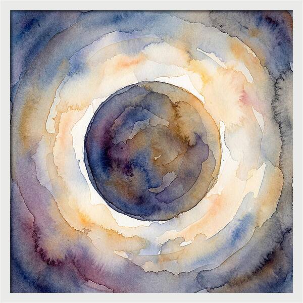 Eclipse Watercolor Dream