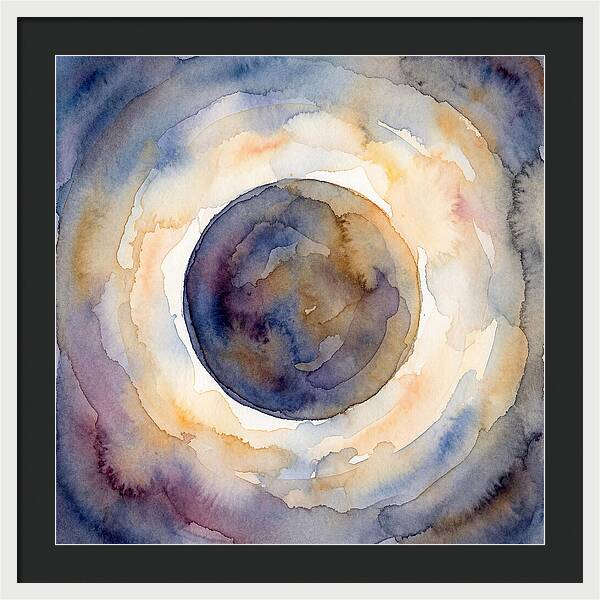 Eclipse Watercolor Dream