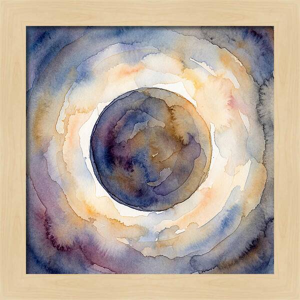 Eclipse Watercolor Dream