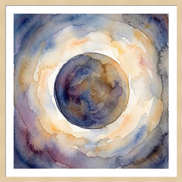 Eclipse Watercolor Dream