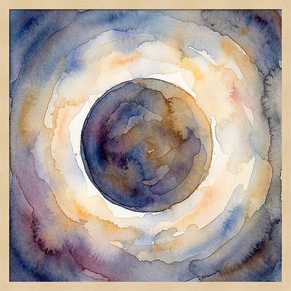 Eclipse Watercolor Dream