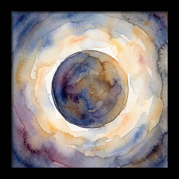 Eclipse Watercolor Dream