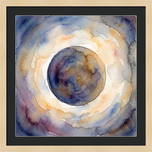 Eclipse Watercolor Dream