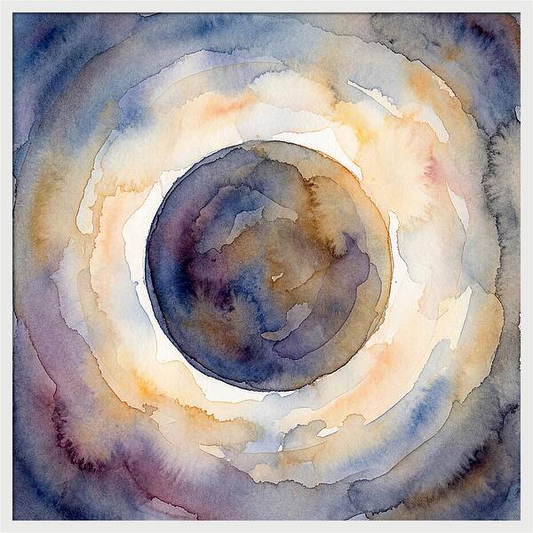Eclipse Watercolor Dream