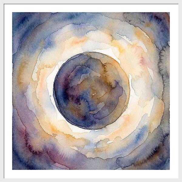 Eclipse Watercolor Dream