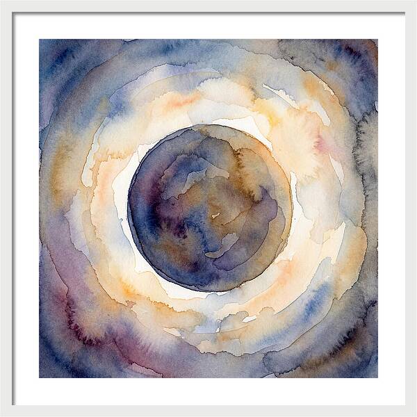Eclipse Watercolor Dream