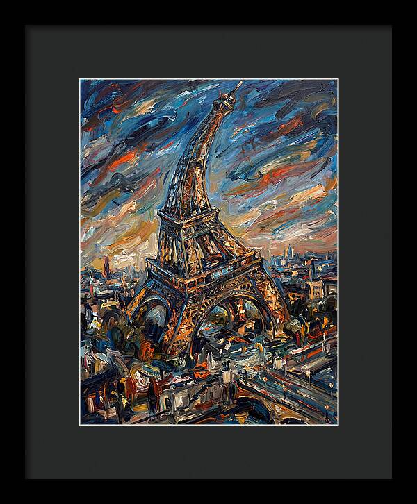 Eiffel Tower In Expressionist Style