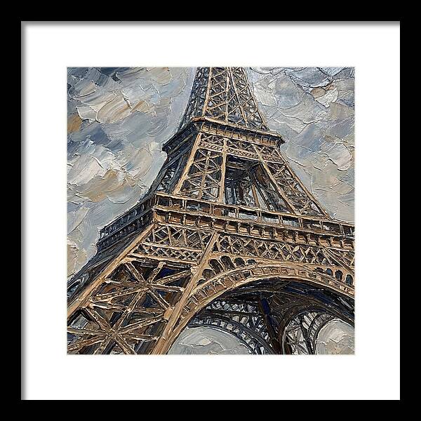 Eiffel Tower In Palette Knife Style
