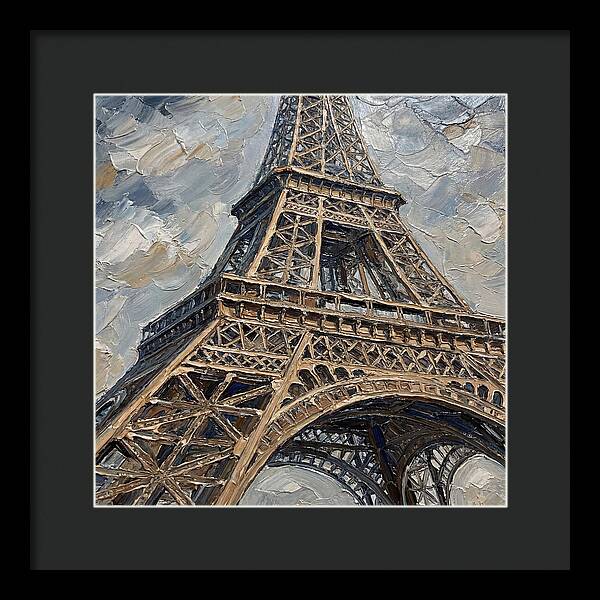 Eiffel Tower In Palette Knife Style