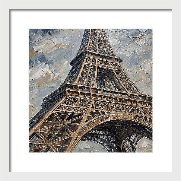 Eiffel Tower In Palette Knife Style