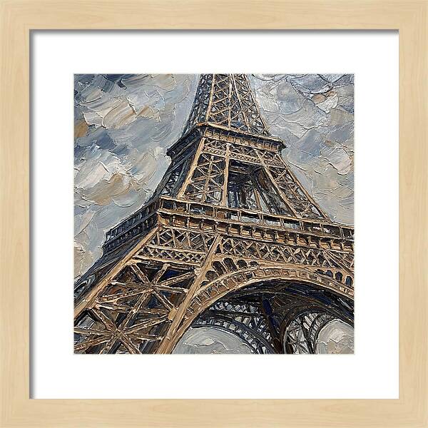 Eiffel Tower In Palette Knife Style