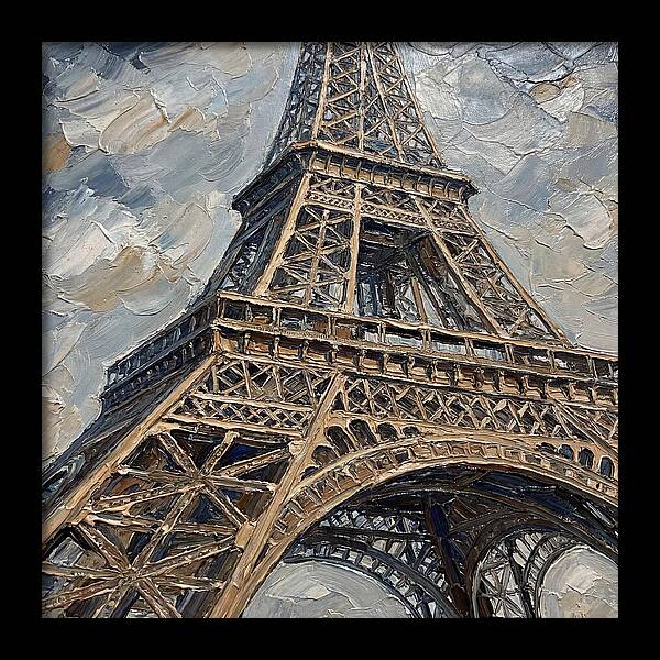 Eiffel Tower In Palette Knife Style
