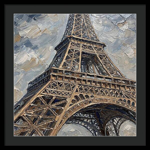 Eiffel Tower In Palette Knife Style