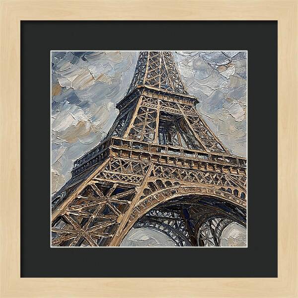 Eiffel Tower In Palette Knife Style