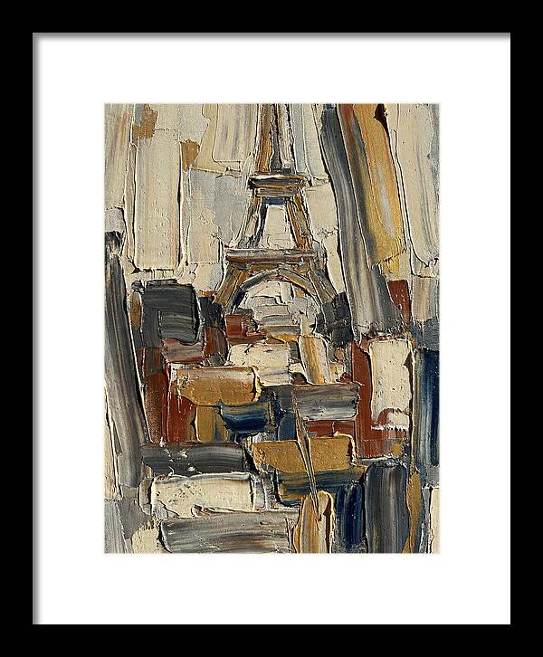 Eiffel Tower In Vibrant Palette Knife
