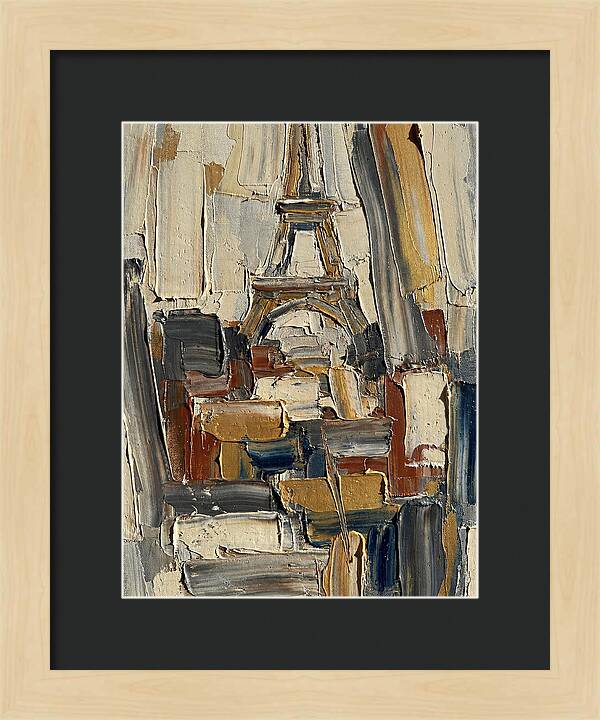 Eiffel Tower In Vibrant Palette Knife