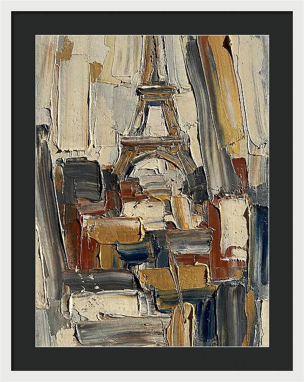 Eiffel Tower In Vibrant Palette Knife