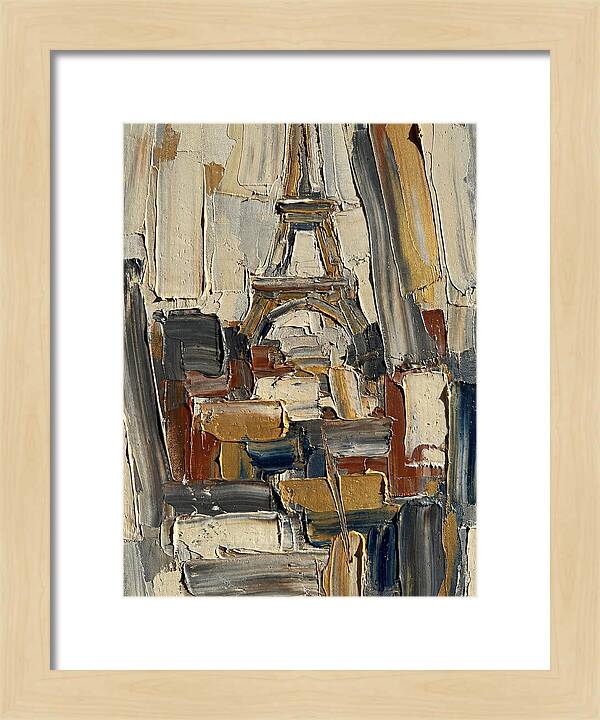 Eiffel Tower In Vibrant Palette Knife