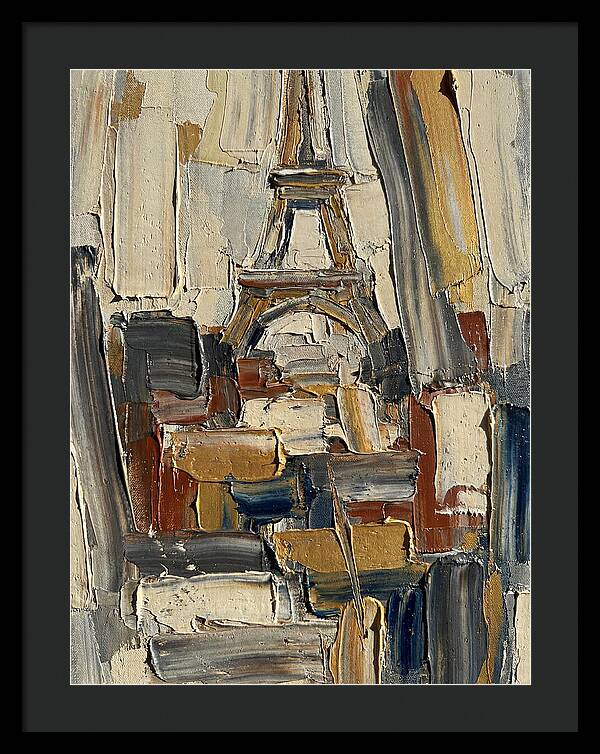 Eiffel Tower In Vibrant Palette Knife