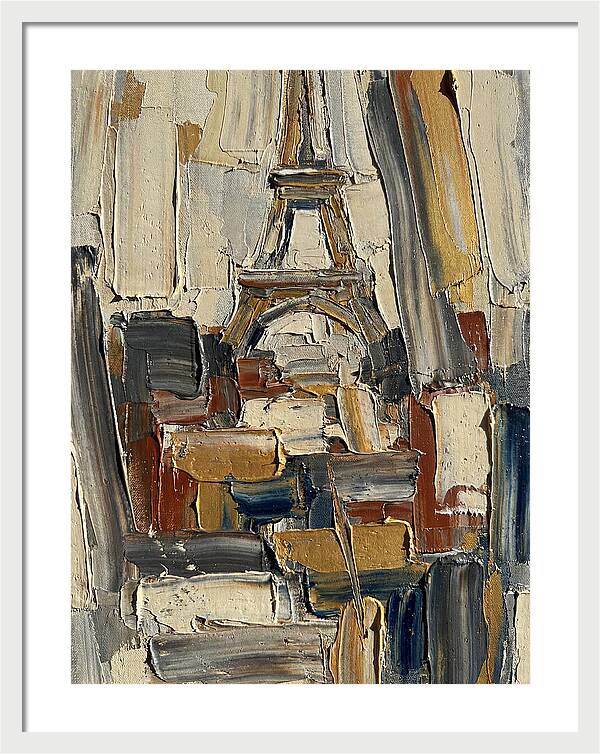 Eiffel Tower In Vibrant Palette Knife