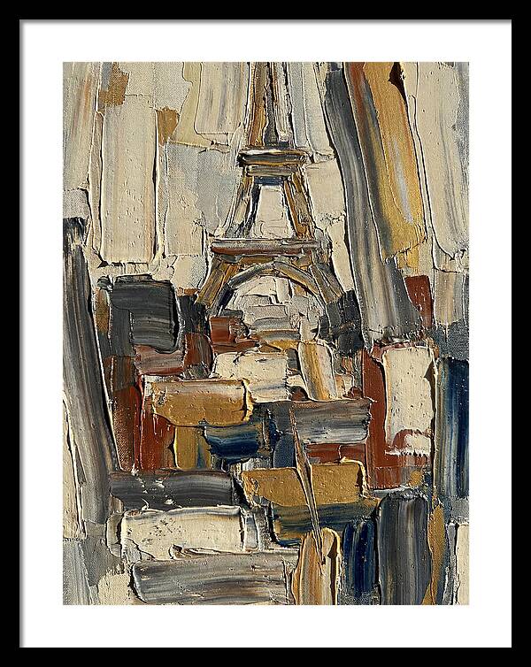Eiffel Tower In Vibrant Palette Knife