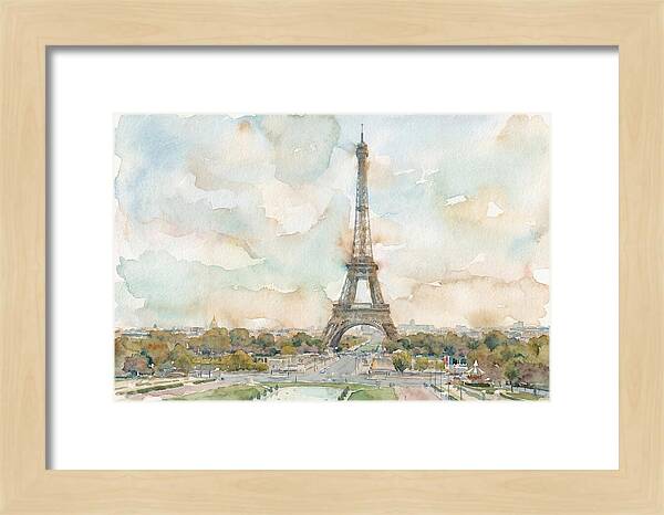 Eiffel Tower In Watercolor Hues