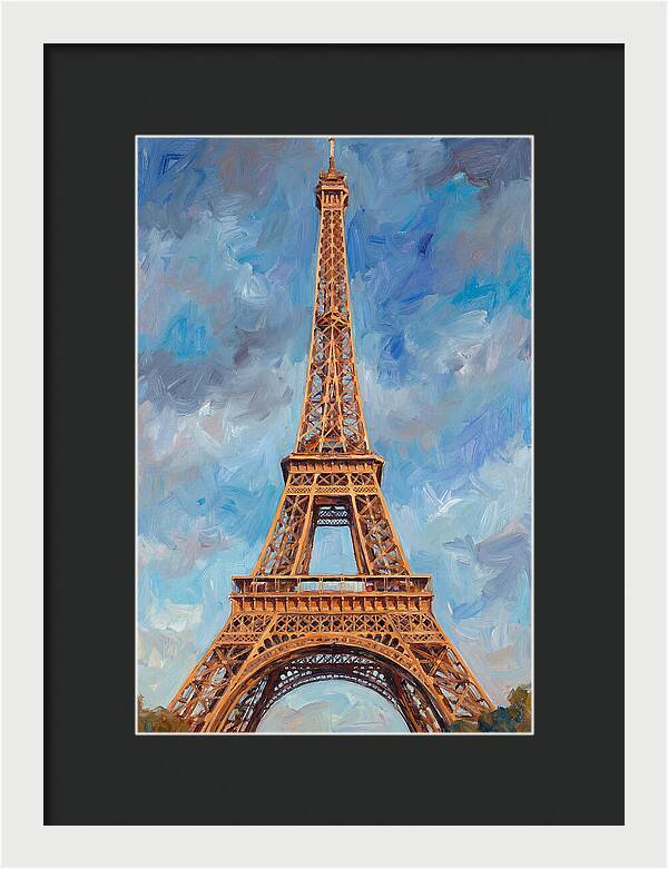 Eiffel Tower Under Blue Skies