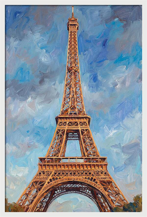 Eiffel Tower Under Blue Skies