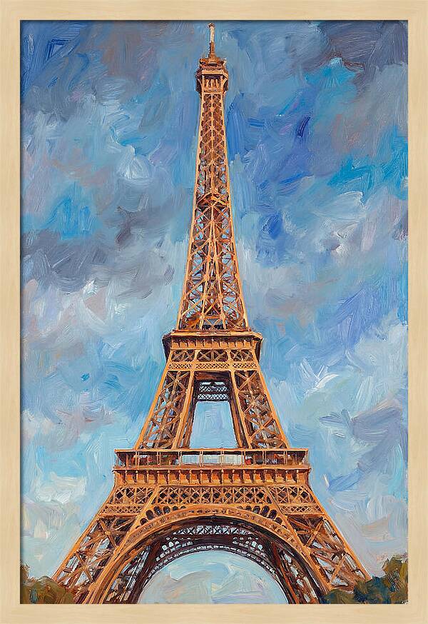 Eiffel Tower Under Blue Skies