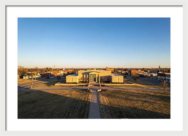 Eisenhower Library At Dusk