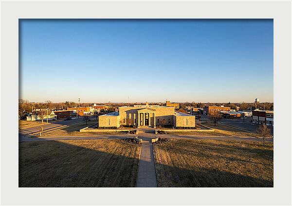 Eisenhower Library At Dusk