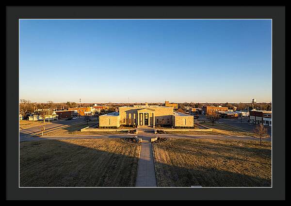 Eisenhower Library At Dusk