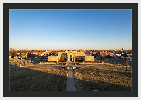Eisenhower Library At Dusk
