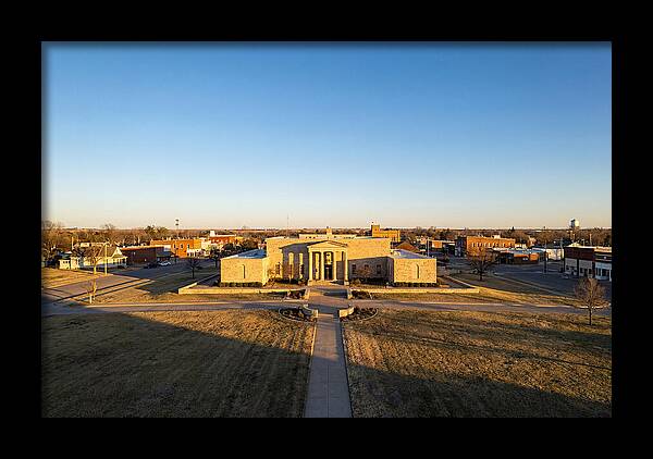 Eisenhower Library At Dusk